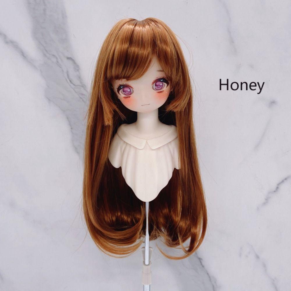 High Temperature Fiber Doll Wig Hair for 1/4 1/6 BJD Doll Long Hair DIY Head Accessories  Girls