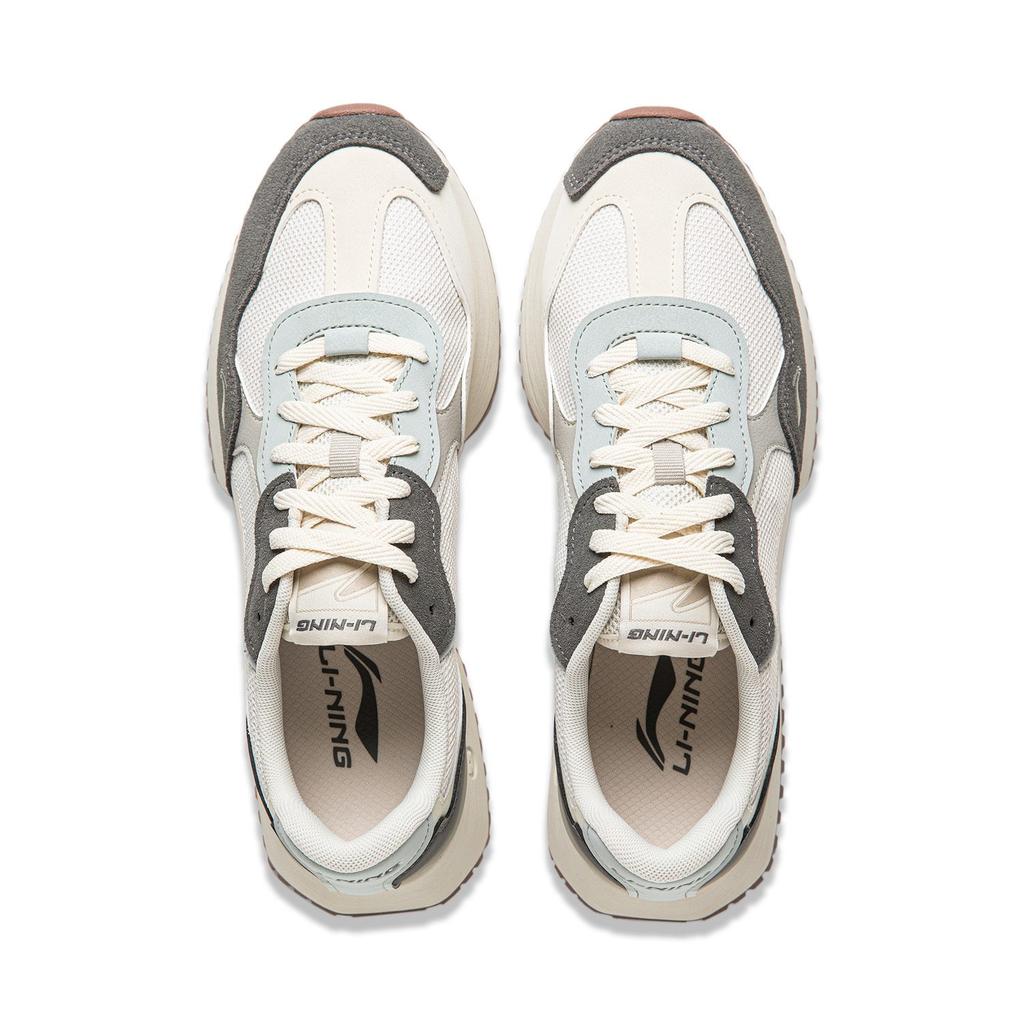 Li Ning Abrasion Resistant Breathable Low top Casual Shoes Men's White AGCV469-2