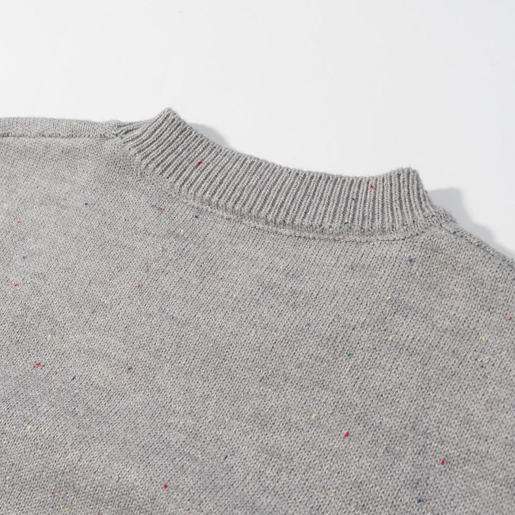 2025 Autumn European & American Style Women's Round Neck Sweater - High-End Feel Knitwear Top