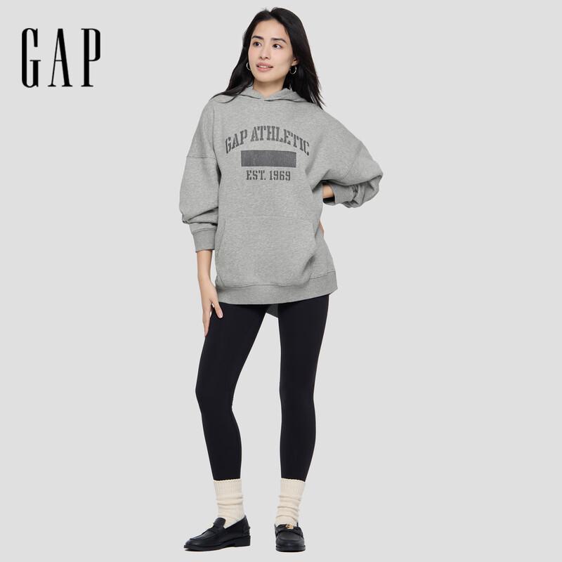 Gap Unisex 2025 Autumn Logo Fleece Loose Hooded Sweatshirt XL 4130₽