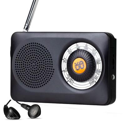 רדיו כיס, רדיו AM FM המופעל באמצעות סוללה עם רמקול, רדיו טרנזיסטור נייד להליכה, קמפינג