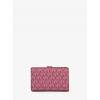 Michael Kors Greenwich Tab Zip Around Wallet Medium   Mk Signature 35f5sgrf6v653 Rosewood