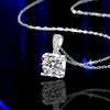 0.5-2CT D Color Moissanite Woman Pendant Sier Necklace for Women Chains Party Bridal Fine Jewelry 925sterling Silver Necklace