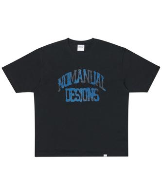 Nomaenyueol Smear Arch Logo T-Shirt - Black