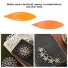 2pcs Tatting  s Plastic Tatting  s Craft Tool for   Hand Sewing Knitting(Orange Yellow )