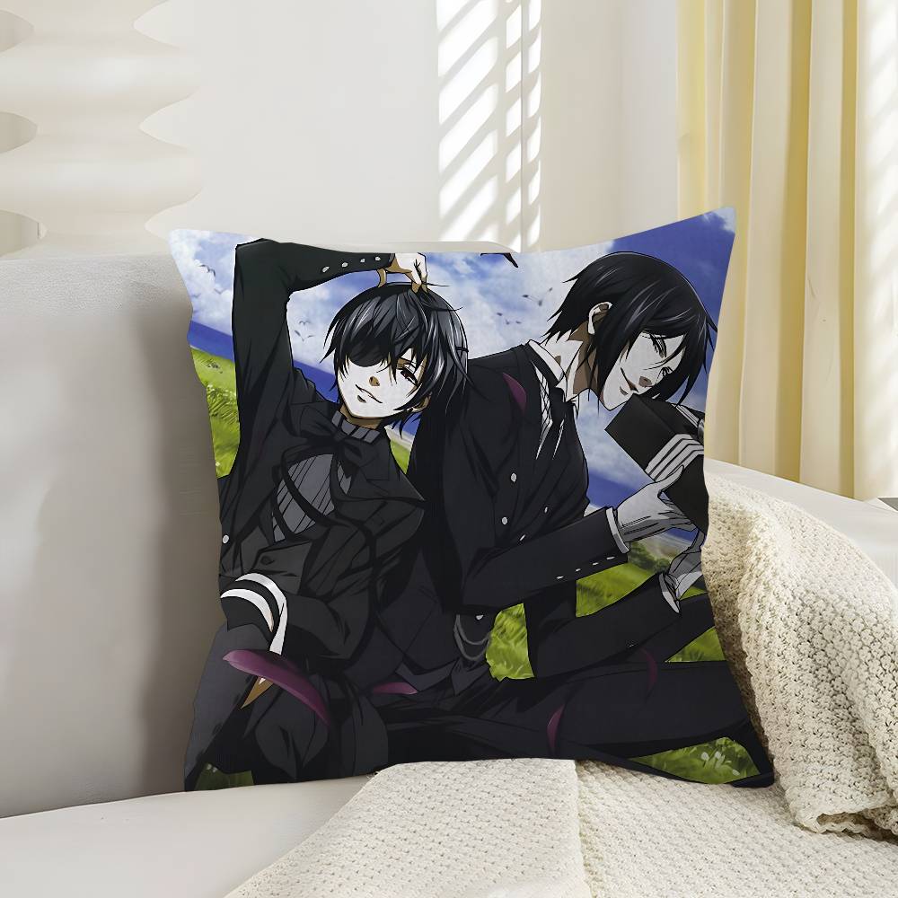 Manga Series Black Butlers Personalized Pillow Dust Cover Bedroom Kids Party Decoration Pillowcase Birthday Children Gift