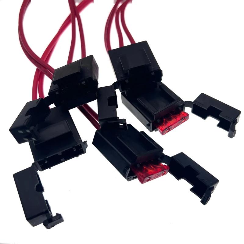 32V ACC Large Size Standard Mini Micro2 Size Car Fuse Holder 16AWG Non-Destructive Fuse Box ATM Blade Fuse Extension Cord Fuse Holders1