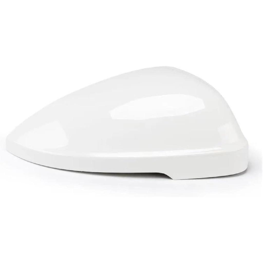 Side Mirror Cover Compatible For VW Jetta MK7 2019 2020 2021 2022 2023 Rearview Mirror Housing Shell Automotive Accessories(White Right)