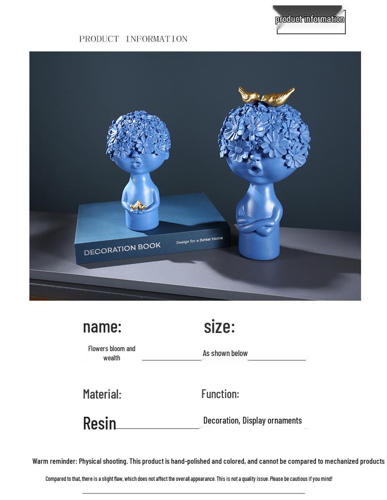 Modern Luxury Abstract Art Decor: Creative Living Room & Wine Cabinet Sculpture