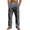 Nuovi Pantaloni da Lavoro Traspiranti a Sezione Sottile da Uomo per Tutte le Stagioni, Multi-tasche, Vestibilità Larga, Casual, alla Moda, Gamba Larga