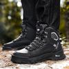 Men Winter 2024 New High Cut Thick Soled Wear-resistant Men's Outdoor High-quality Sneakers Short Boots Retro Workwear Boots