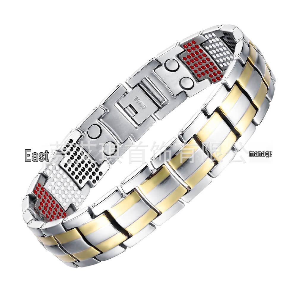 Bracciale Magnetico in Titanio da Uomo Europeo e Americano - Gioiello Semplice e alla Moda