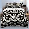 White floral damask pattern. Bedding sets Duvet cover sets Duvet covers Pillowcases(1 * Duvet Cover 2 * Pillowcases without duvet insert)