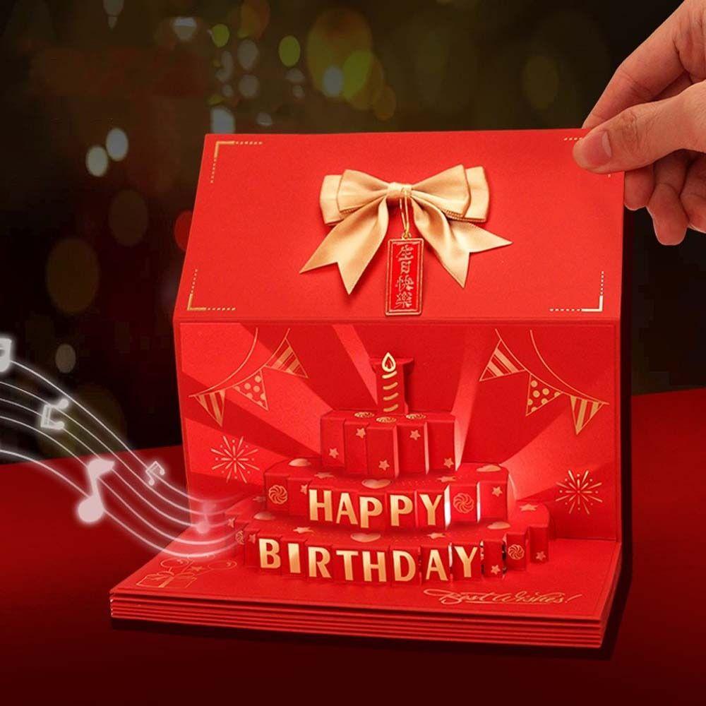 Best Wishes Red Envelope Card 6/8/10 Slots Lucky Money Envelope Creative Money Bag  New Year Gifts