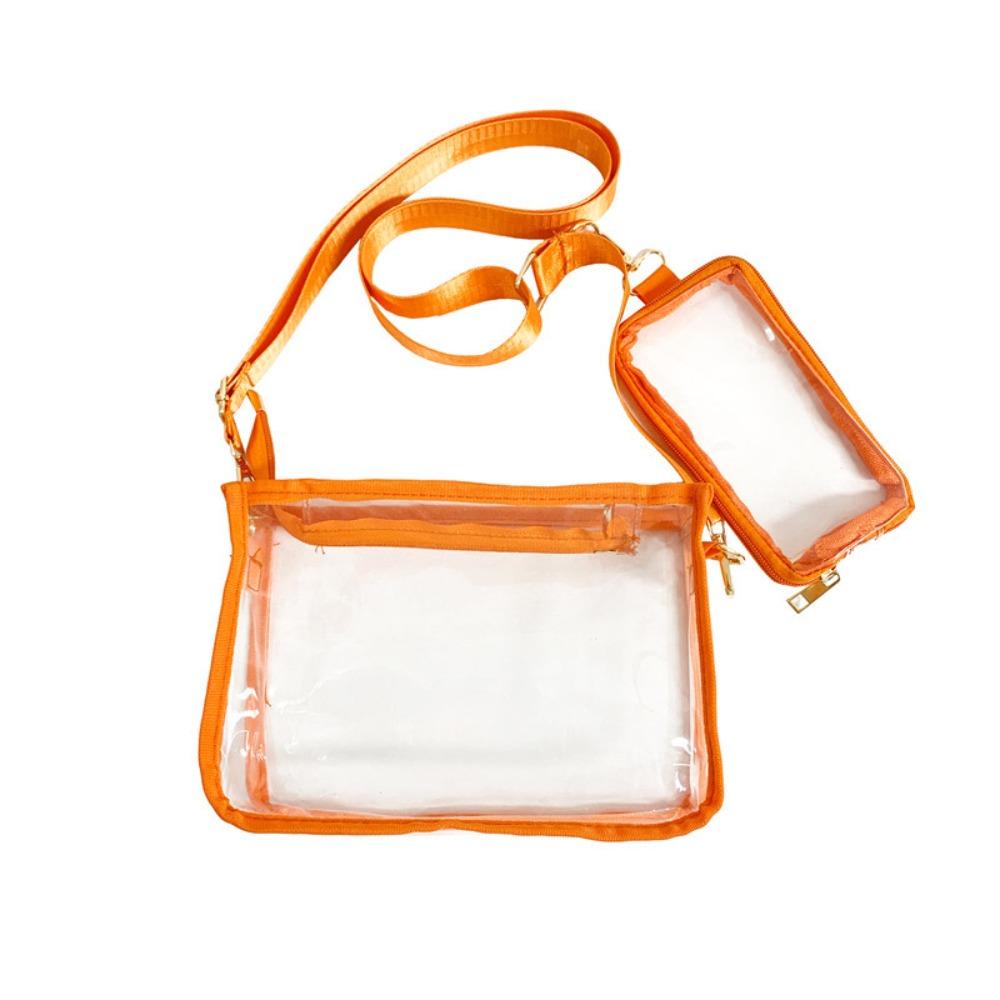 Jelly Bag Square PVC Transparent Chest Bag Fashion Travel Waterproof Fanny Pack Portable Simple Clear Crossbody Bag Outdoor