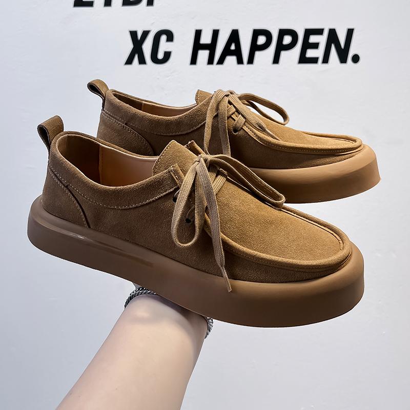 FashionClassic Suede Leather Men's Walking Shoes Non-slip Simple Casual Shoes Fashion Male Outdoor Footwear New Arrival Driving Shoes