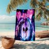 1PC Custom Name Dolphins Love Sparkle Beach Towel Highly Absorbent And Sand-Resistant Towel for Swimming, Pool, Yoga, And Travel Lightweight