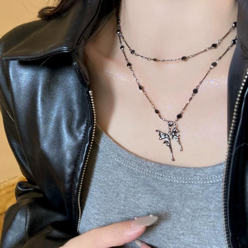 

Готический черный чокер-подвеска в виде персикового сердца, цепочка на ключицу, ожерелье для женщин, эстетичное рейв Y2K украшение в подарок