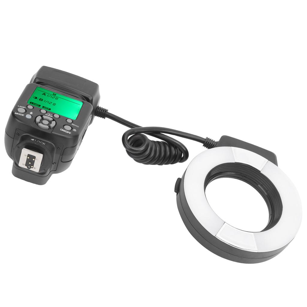 TTL Ring Shape Macro Flash Camera Flashlight Auto Focus with Adapter Ring Fit for Nikon