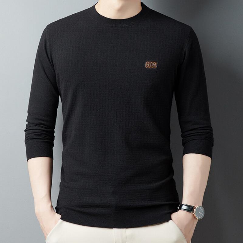 Herbst und Winter Neue männer Rundhals Pullover Dünnen Pullover männer Lange ärmeln Casual Männer Bottom Shirt top