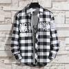 Hong Kong Style Men's Plaid Sun Protection Jacket - Long-Sleeved, Lightweight, Trendy & Stylish.