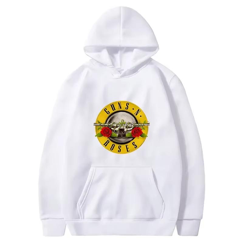 Men Guns N Roses Printed Hoodies Cotton Hard Rock Band Men And Women Pullover Hip Hop Music Clothing hoodies