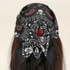 54*54Cm Small Size Square Scarf Muslim Paisley Floral Printed Satin Bandana Women Foulard Neckerchief Fashion Hip Hop Hair Wraps