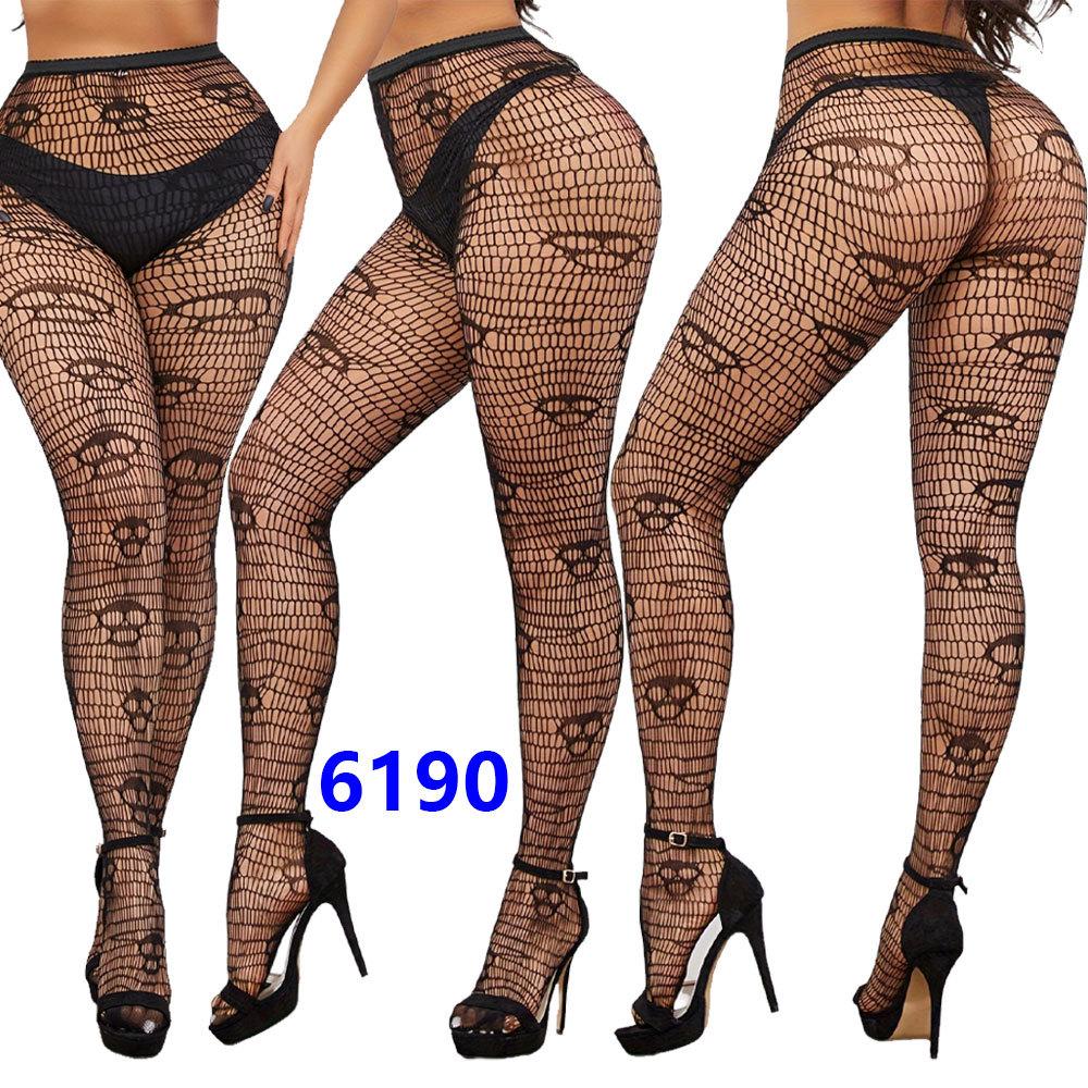 Ny Halloween Fisknätsstrumpor Set med Fisknätstights
