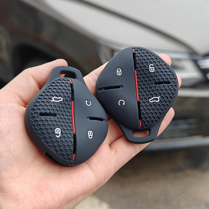 Silicone Car Remote Key Fob Protect Skin Cover Case Holder For Chery Jetour Dashing X-1 Plus DTC IDM 2022 2023 2024 Accessories