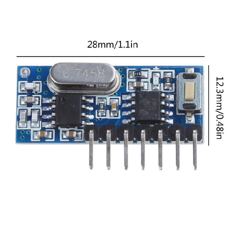 5PCS Super Heterodyne Receiver Module 433Mhz Remote Controlled Board 4-Channel