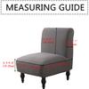 1PC Solid Color Armless Chair Cover Nordic Spandex Stretch Elastic Sofa Slipcovers Single Couch Protector