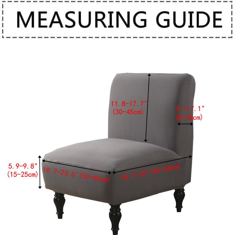 

1PC Stretch Armless Chair Cover Anti-Dirty Low Back Slipcover Solid Color Removable Banquet Hotel Home Seat Protector темно-сірий