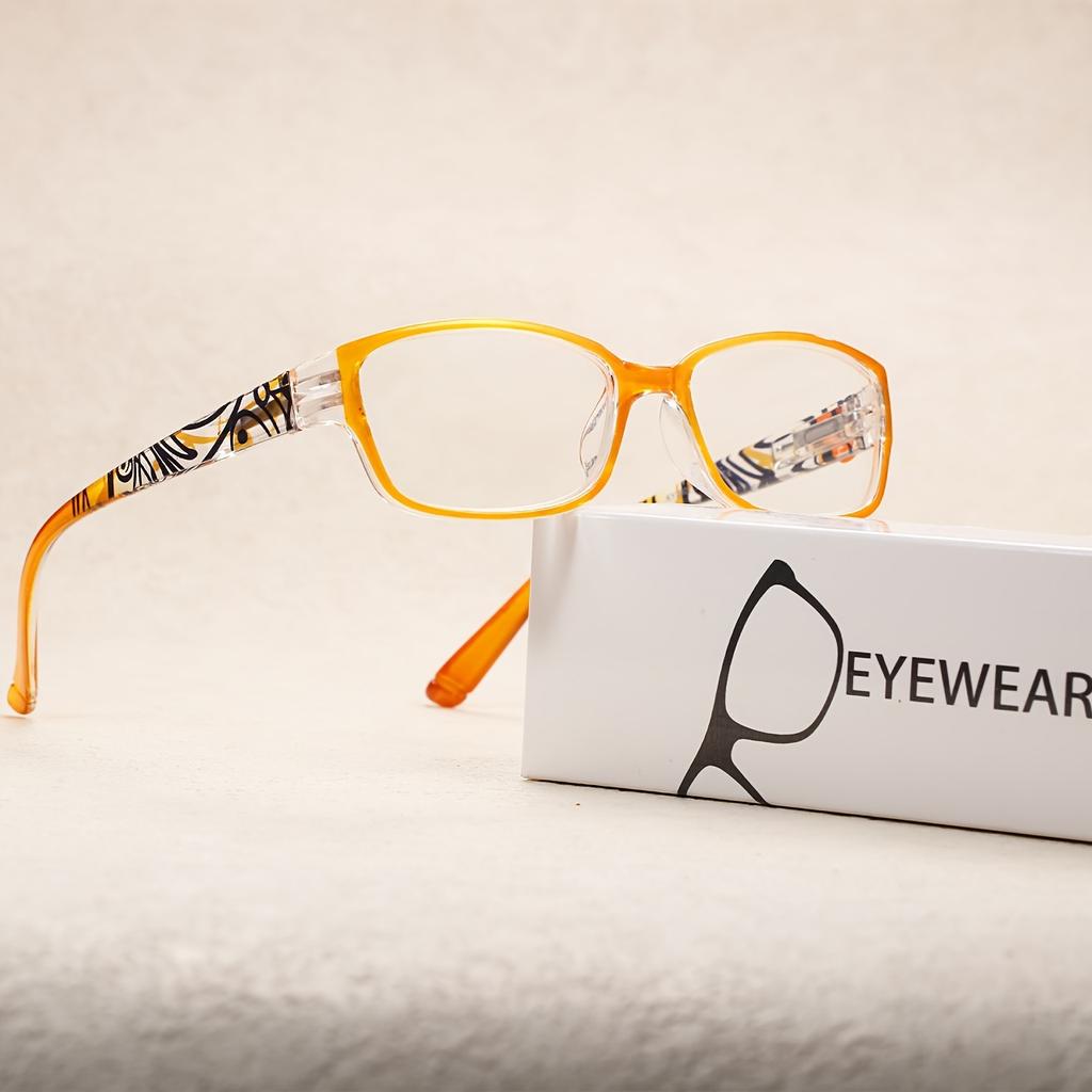 Square Frame HD Reading Glasses for Women - Ultra-Light, Spring Hinges, Ideal for Middle-Aged & Elderly, Standard PD