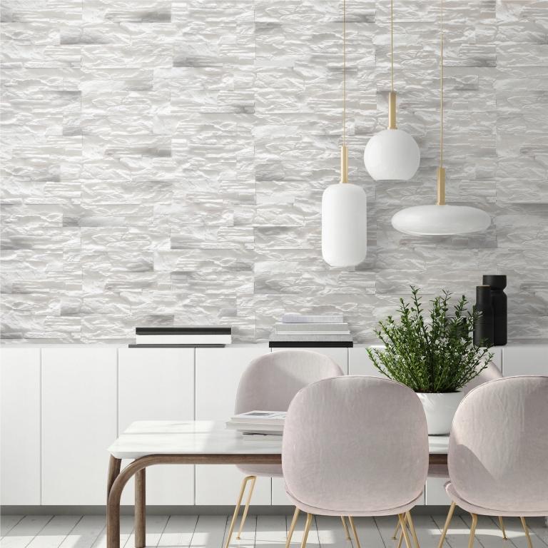 Decorative Gypsum Wall Tile 37× 0.4m2, and Stone Imitation
