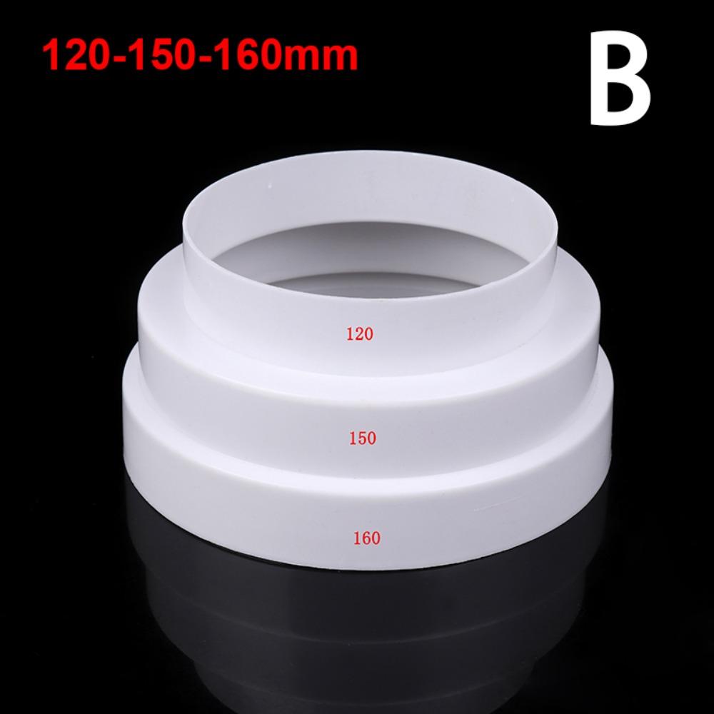 

1Pcs Multi Reducer Extractor Fan Pipe 80/100/110/120/150/160mm Duct Tube Fan Pipe Connector Type B