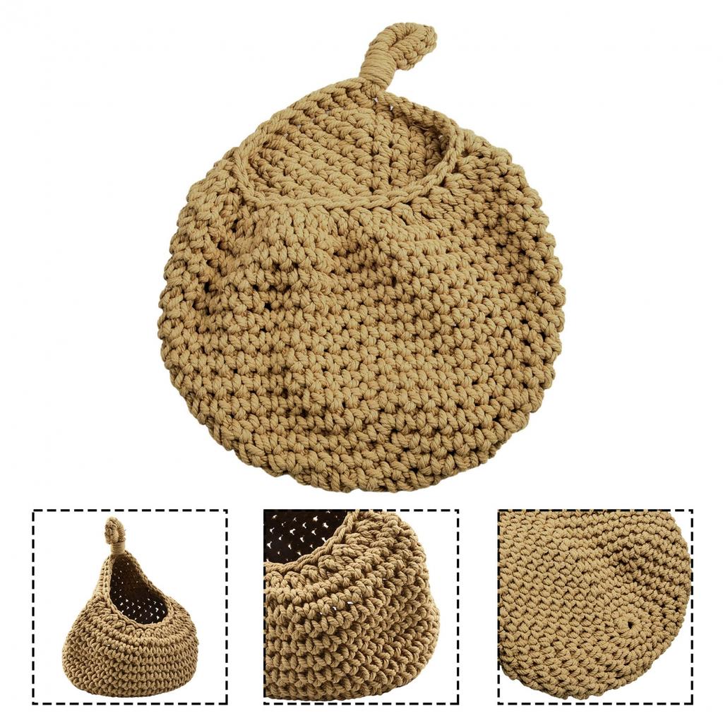 Woven Basket Hanging Storage 6 Size Baskets Cotton Rope