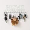 Wall Mounted Key Holder Rack Metal Decorative Key Hooks Organizer for Entryway Storage with Artistic Design