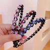 Non-slip Rhinestone Headbands Solid Wave Hairbands for Women Girls Bezel Hair Hoop Ladies Boutique Hair Accessories