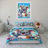 Süßes Cartoon Koala Bettwäscheset Bettwäsche Bettbezug Set Bettbezug Kissenbezüge (1 * Bettbezug 2 * Kissenbezüge, ohne Bettdecke)