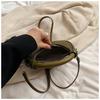 IELGY Retro Woven Messenger Bag Niche Design Portable Commuter Dumpling Bag