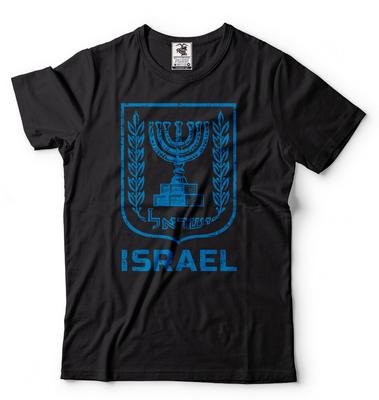 Mens Israel T-shirt Israeli Heritage T-shirt Israel T Shirt