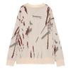 2026 Oversized Mohair Blend Knit Sweater Women Loose Fit Casual Round Neck Pullover In Black Beige