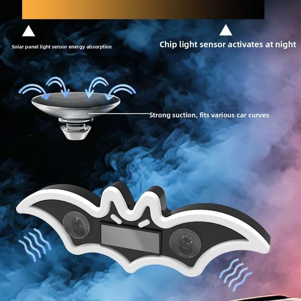 Dynamic Gradient Car Bat Shaped Ambient Lamp Wireless Car Window Neon Light  Car Interior
