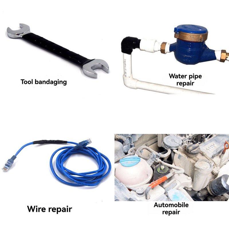 Selbstschweißendes Silikonband 5cm*3m Wasserdichtes Rohrleck Reparaturband Notfall Gummi Schlauch Verbindungs Dichtungsband