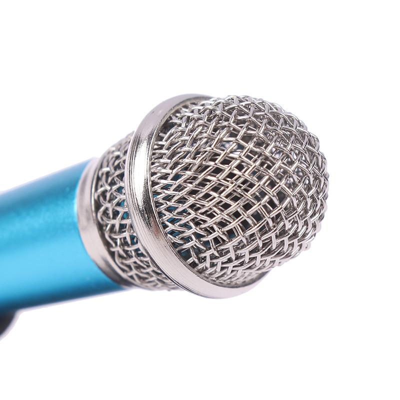 1Pc 3.5Mm Mini Microphone With Stand Stereo Studio Mic For Smart Phone Laptop Desktop Handheld Microphone Portable Mini Mic