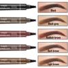 EELHOE 4-Punkt-Augenbrauenstift Wasserdicht Tattoo Schweißfest Langanhaltend 5 Farben Flüssiger Microblading Augenbrauenstift Kosmetisches Make-Up