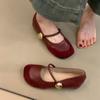 Simple light mouth ballet white French Mary Jane shoes women's 2025 new spring skirt light mouth flat sole shoes