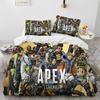 A-Apex Legends Game Gamer Cartoon Dekbed Beddengoed Set Dekbedovertrek Bed Set Dekbedovertrek Kussensloopking Queen Size Beddengoed Set