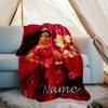 Customizable Princess Throw Blanket – Personalized Name, All-Season Cozy Snug Blanket, Machine Washable, Personalized Blanket