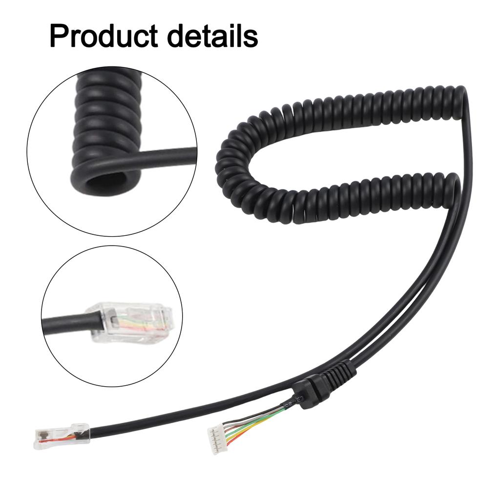 For Replacement Microphone Cable for Yaesu FT7800 8800 8900 and 1807 Radios with Adjustable Length Up To 150cm